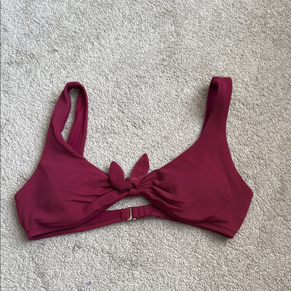 Hollister Burgundy Bikini Top